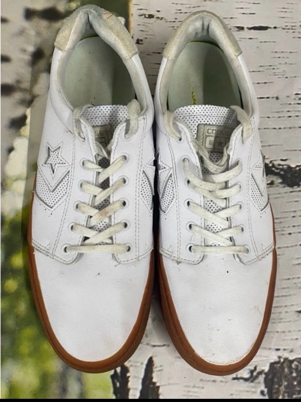 Converse White Leather